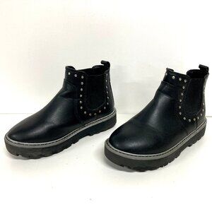 Girls Chelsea Boots Black Size 13 Wonder Nation Studded